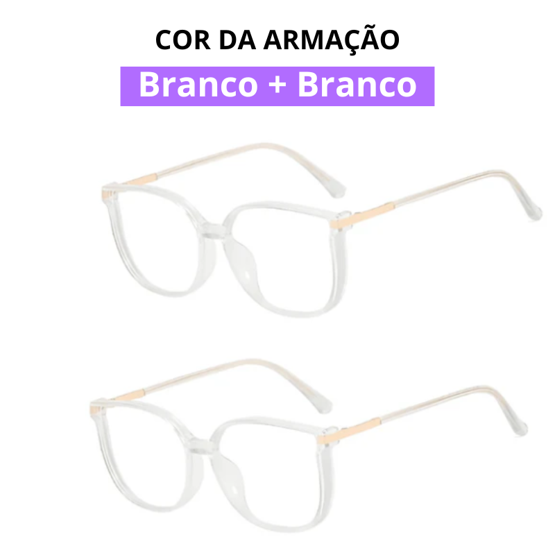 Óculos Crystal Multifocal [ LEVE 2 UNIDADES E PAGUE 1 ] - Garanta HOJE MESMO! 63% OFF