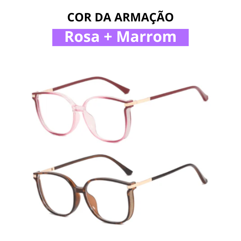 Óculos Crystal Multifocal [ LEVE 2 UNIDADES E PAGUE 1 ] - Garanta HOJE MESMO! 63% OFF