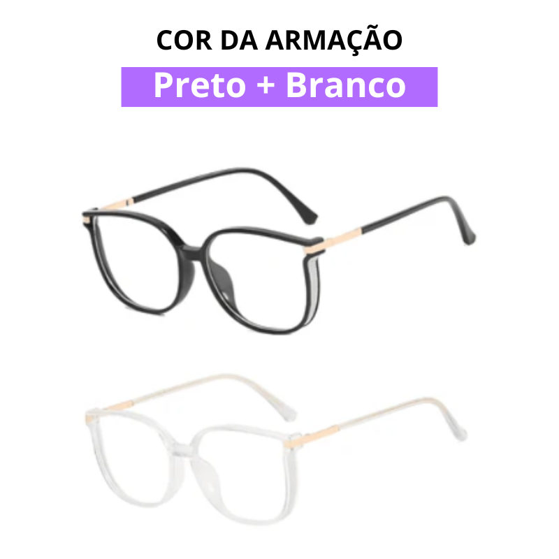 Óculos Crystal Multifocal [ LEVE 2 UNIDADES E PAGUE 1 ] - Garanta HOJE MESMO! 63% OFF