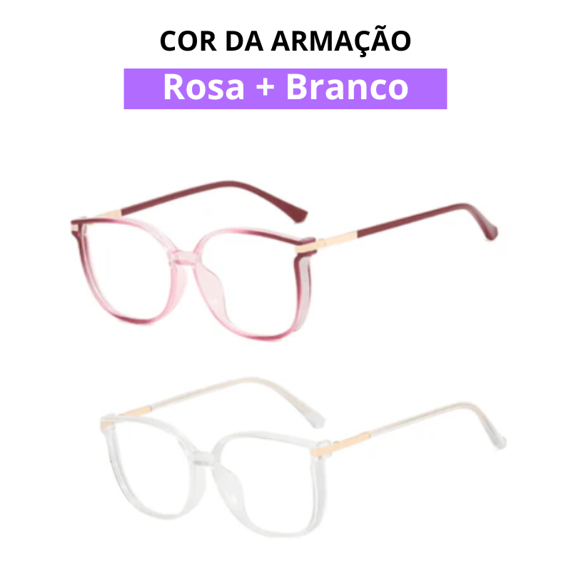 Óculos Crystal Multifocal [ LEVE 2 UNIDADES E PAGUE 1 ] - Garanta HOJE MESMO! 63% OFF