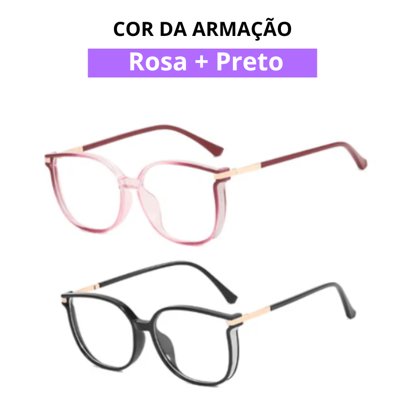 Óculos Crystal Multifocal [ LEVE 2 UNIDADES E PAGUE 1 ] - Garanta HOJE MESMO! 63% OFF