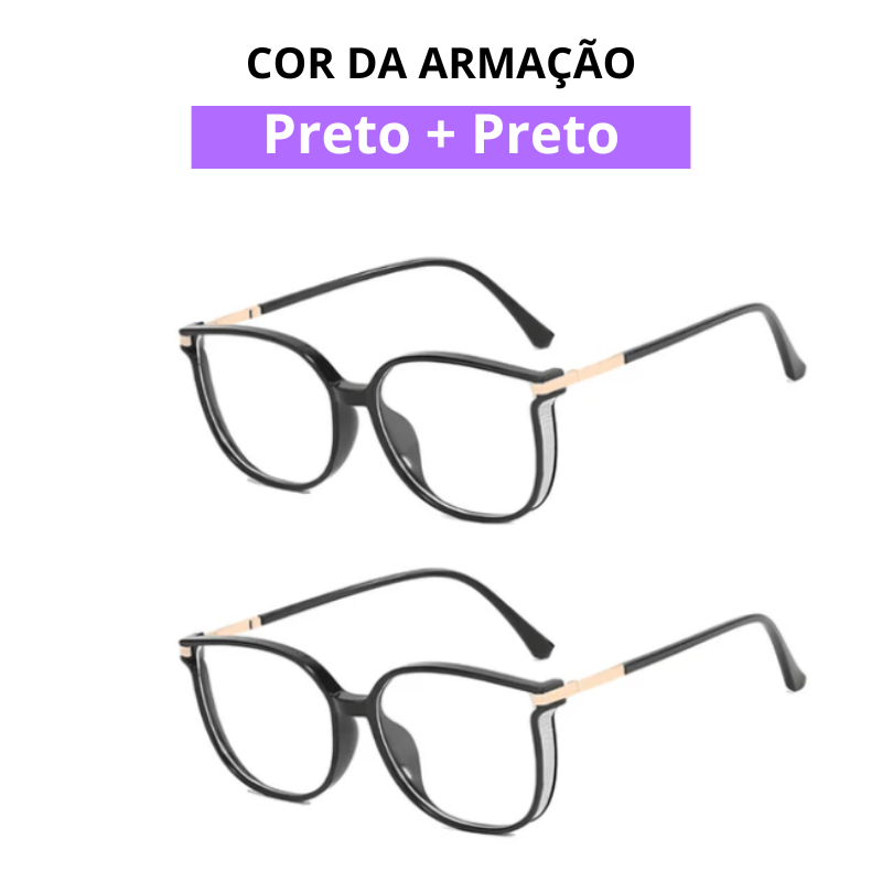 Óculos Crystal Multifocal [ LEVE 2 UNIDADES E PAGUE 1 ] - Garanta HOJE MESMO! 63% OFF