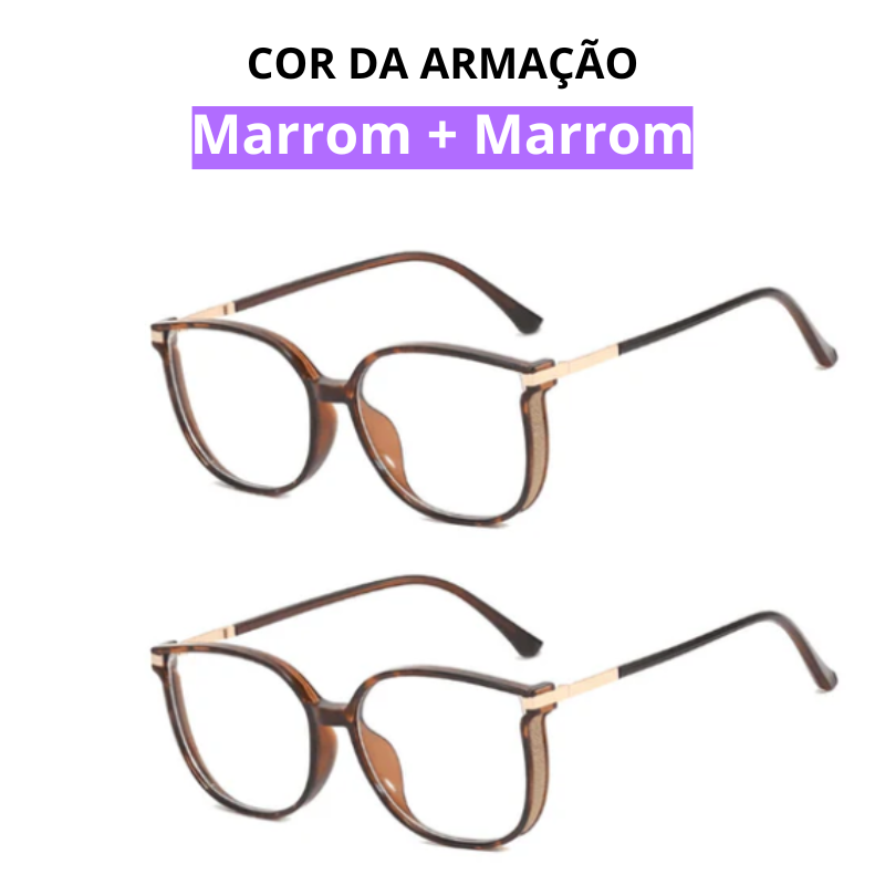 Óculos Crystal Multifocal [ LEVE 2 UNIDADES E PAGUE 1 ] - Garanta HOJE MESMO! 63% OFF